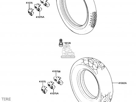 TIRE - VN750A7 VULCAN 750 1991 USA CALIFORNIA CANADA