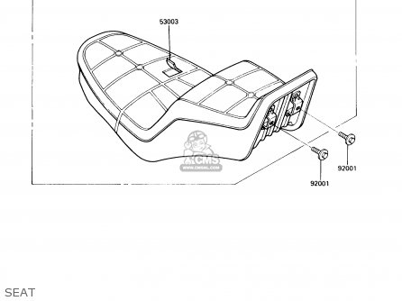 SEAT - VN750A7 VULCAN 750 1991 USA CALIFORNIA CANADA