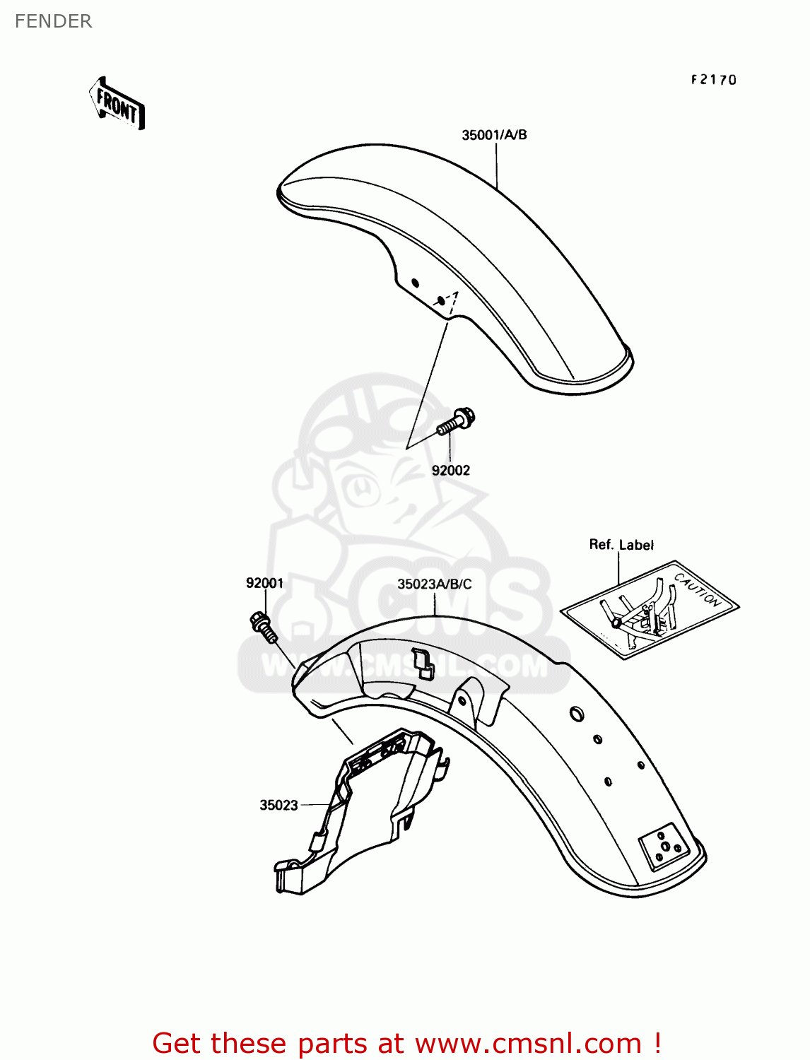 FENDER VN750A8 VULCAN 750 1992 USA CALIFORNIA CANADA