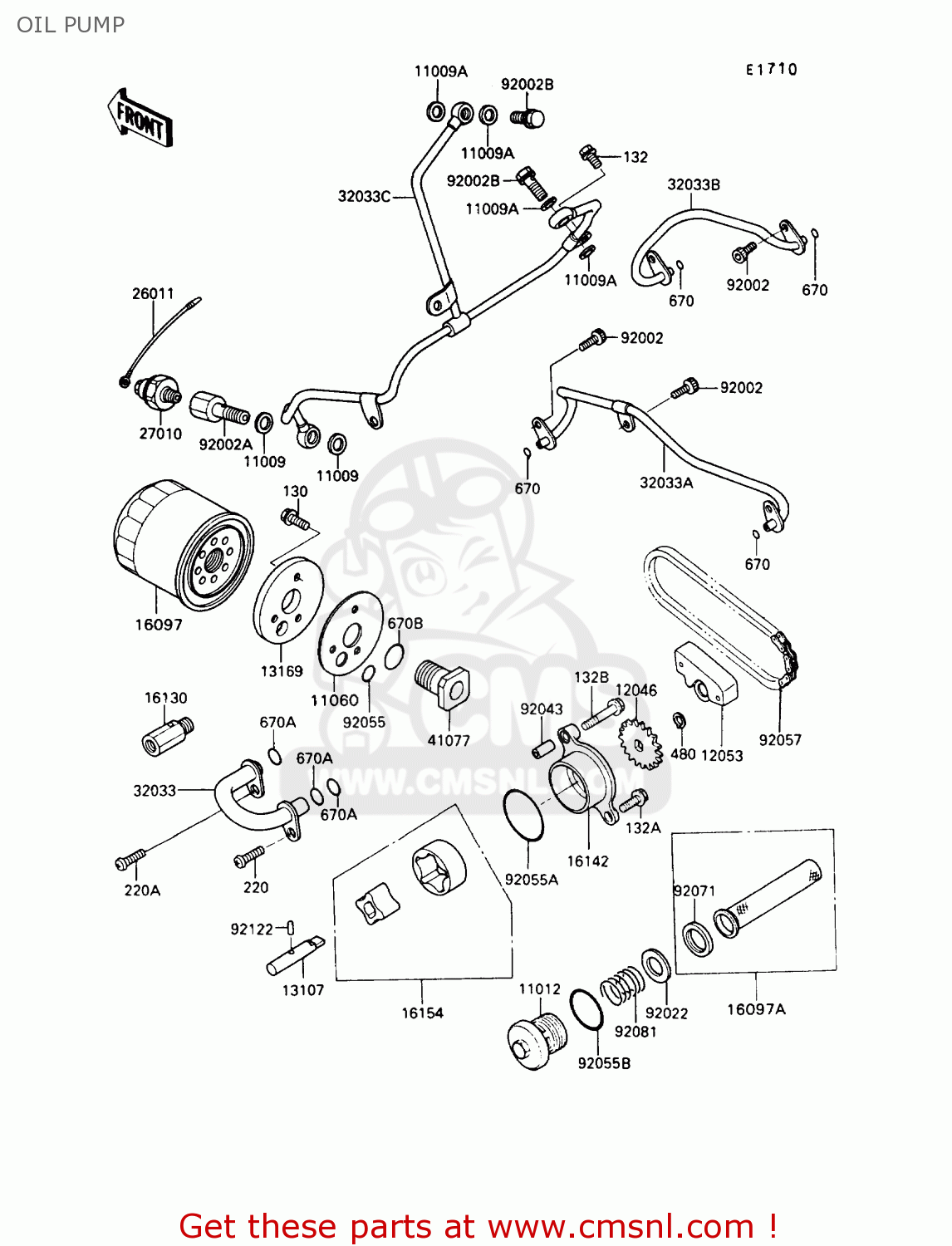 OIL PUMP VN750A9 VN750 TWIN 1993 UNITED KINGDOM FR NL FG IT SP