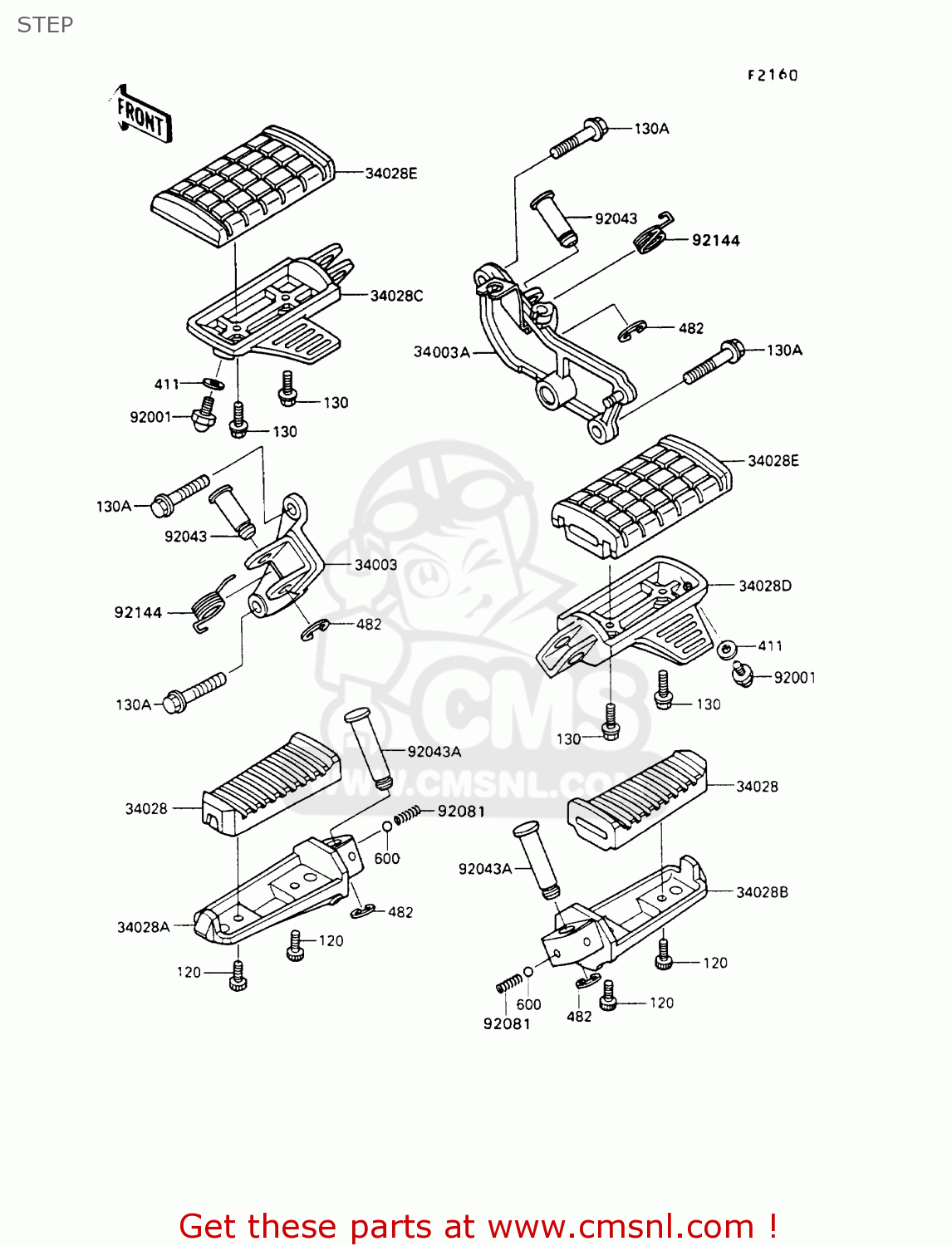 STEP VN750A9 VN750 TWIN 1993 UNITED KINGDOM FR NL FG IT SP