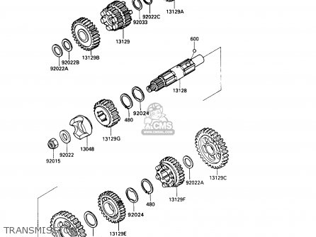 TRANSMISSION - VN750A9 VN750 TWIN 1993 UNITED KINGDOM FR NL FG IT SP