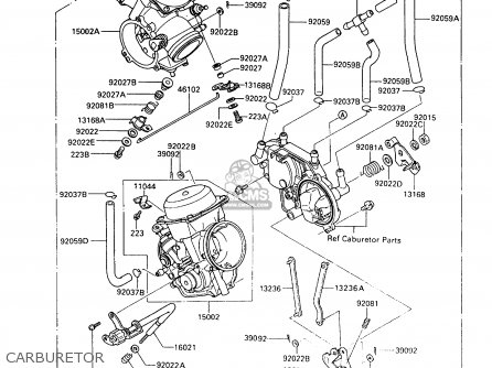 CARBURETOR - VN750A9 VN750 TWIN 1993 UNITED KINGDOM FR NL FG IT SP