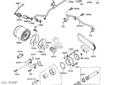 OIL PUMP - VN750A9 VN750 TWIN 1993 UNITED KINGDOM FR NL FG IT SP