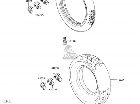 TIRE - VN750A9 VN750 TWIN 1993 UNITED KINGDOM FR NL FG IT SP