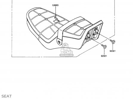 SEAT - VN750A9 VN750 TWIN 1993 UNITED KINGDOM FR NL FG IT SP