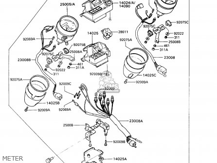 METER - VN750A9 VN750 TWIN 1993 UNITED KINGDOM FR NL FG IT SP
