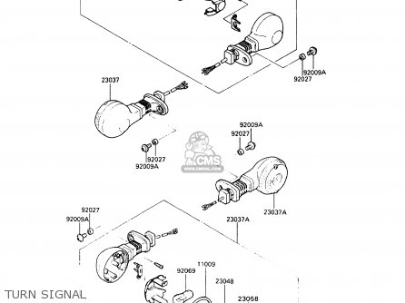 TURN SIGNAL - VN750A9 VN750 TWIN 1993 UNITED KINGDOM FR NL FG IT SP