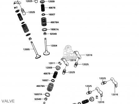 VALVE - VN750A9 VULCAN 750 1993 USA CALIFORNIA CANADA