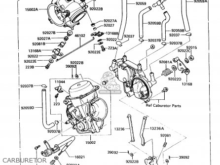 CARBURETOR - VN750A9 VULCAN 750 1993 USA CALIFORNIA CANADA