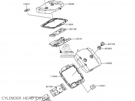 CYLINDER HEAD COVER - VN800A1 1995 EUROPE UK FR AR FG GR IT NR SD SP ST