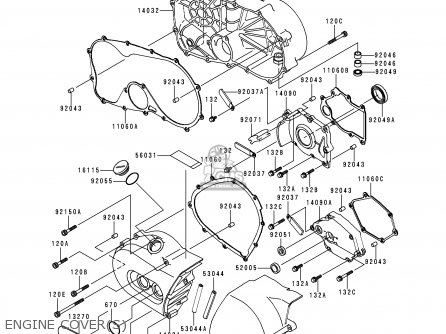 ENGINE COVER(S) - VN800A1 1995 EUROPE UK FR AR FG GR IT NR SD SP ST