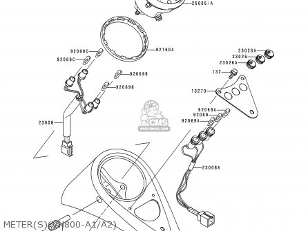 METER(S)(VN800-A1/A2) - VN800A1 VULCAN 800 1995 USA CALIFORNIA CANADA