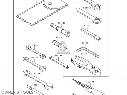 OWNER'S TOOLS - VN800A1 VULCAN 800 1995 USA CALIFORNIA CANADA