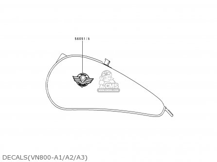 DECALS(VN800-A1/A2/A3) - VN800A1 VULCAN 800 1995 USA CALIFORNIA CANADA