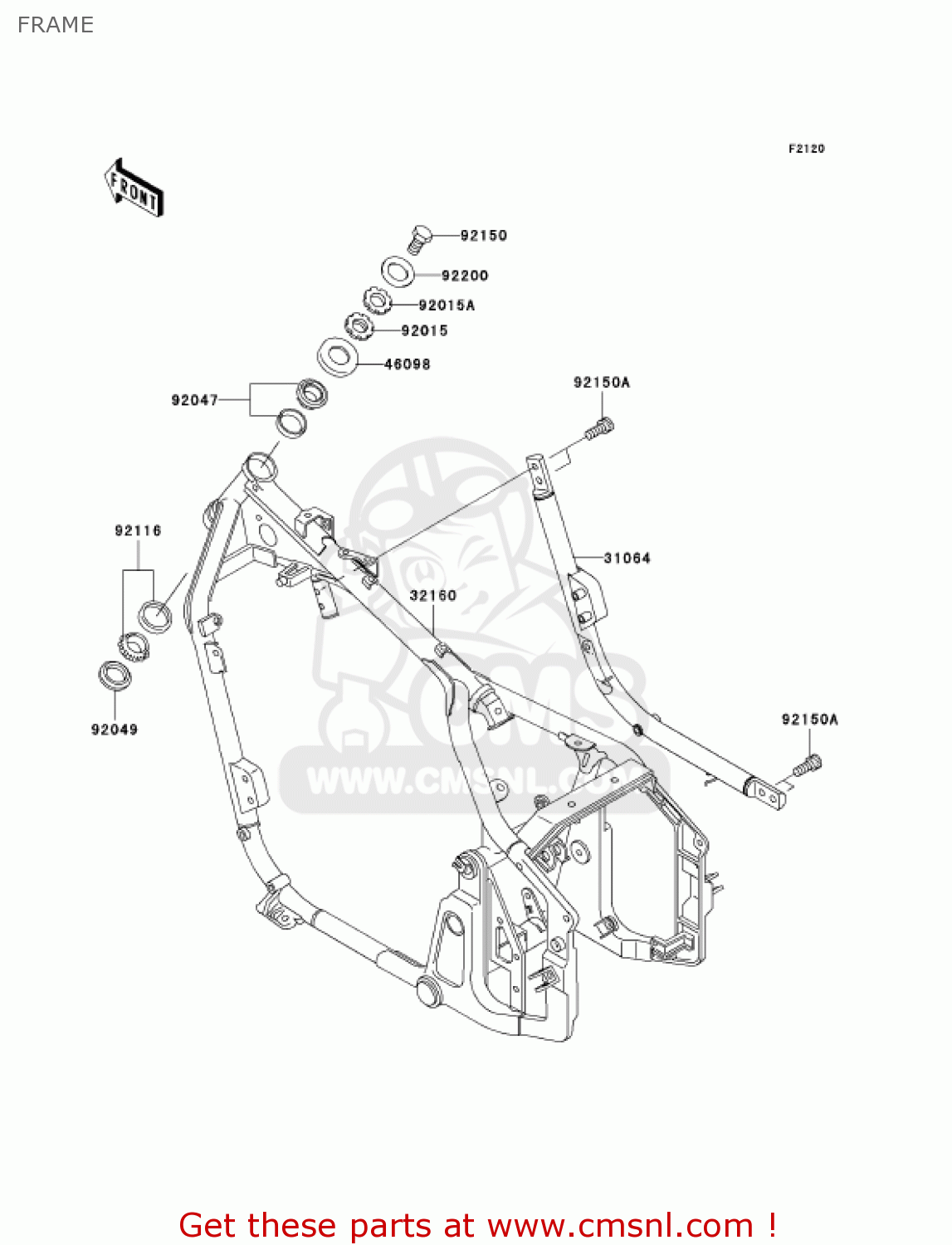 FRAME VN800A10 VULCAN 800 2004 USA CALIFORNIA