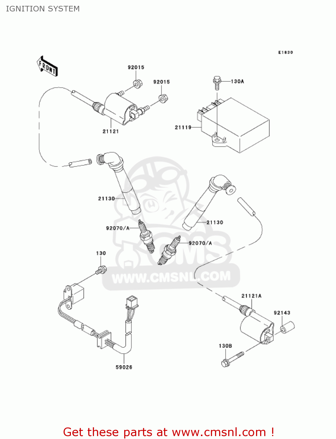 IGNITION SYSTEM VN800A10 VULCAN 800 2004 USA CALIFORNIA