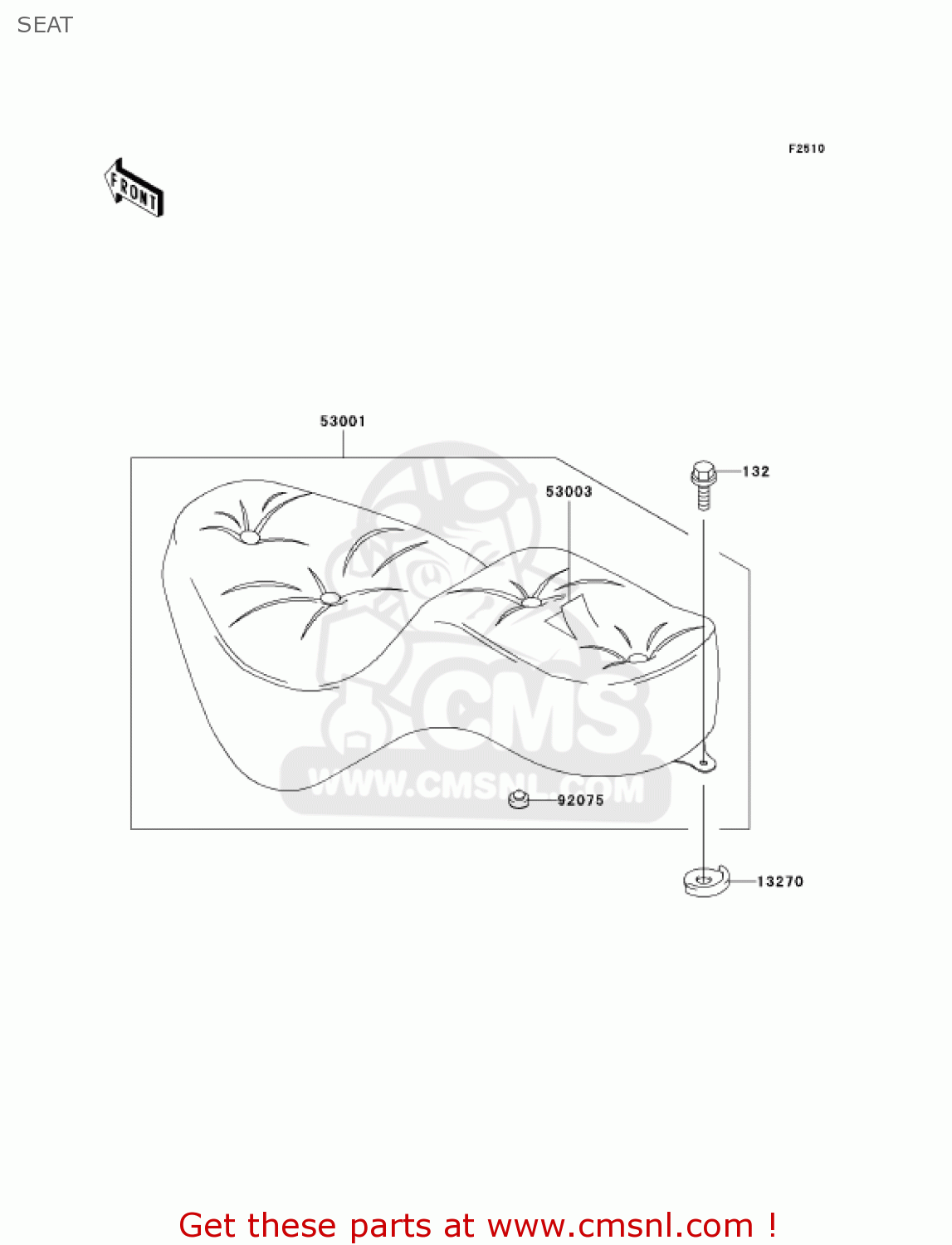 SEAT VN800A10 VULCAN 800 2004 USA CALIFORNIA