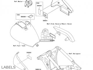 LABELS - VN800A10 VULCAN 800 2004 USA CALIFORNIA