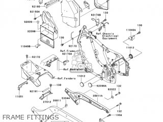FRAME FITTINGS - VN800A10 VULCAN 800 2004 USA CALIFORNIA