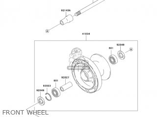 FRONT WHEEL - VN800A10 VULCAN 800 2004 USA CALIFORNIA