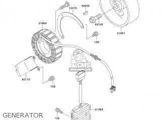 GENERATOR - VN800A10 VULCAN 800 2004 USA CALIFORNIA