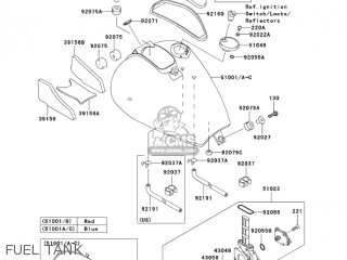 FUEL TANK - VN800A10 VULCAN 800 2004 USA CALIFORNIA