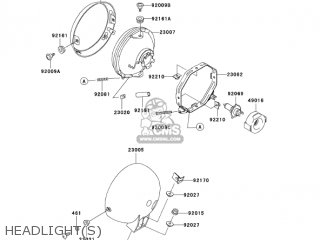 HEADLIGHT(S) - VN800A10 VULCAN 800 2004 USA CALIFORNIA
