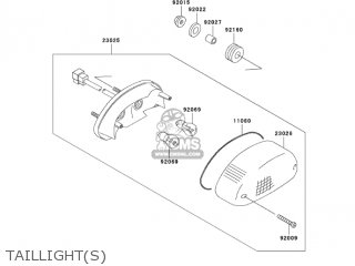 TAILLIGHT(S) - VN800A10 VULCAN 800 2004 USA CALIFORNIA