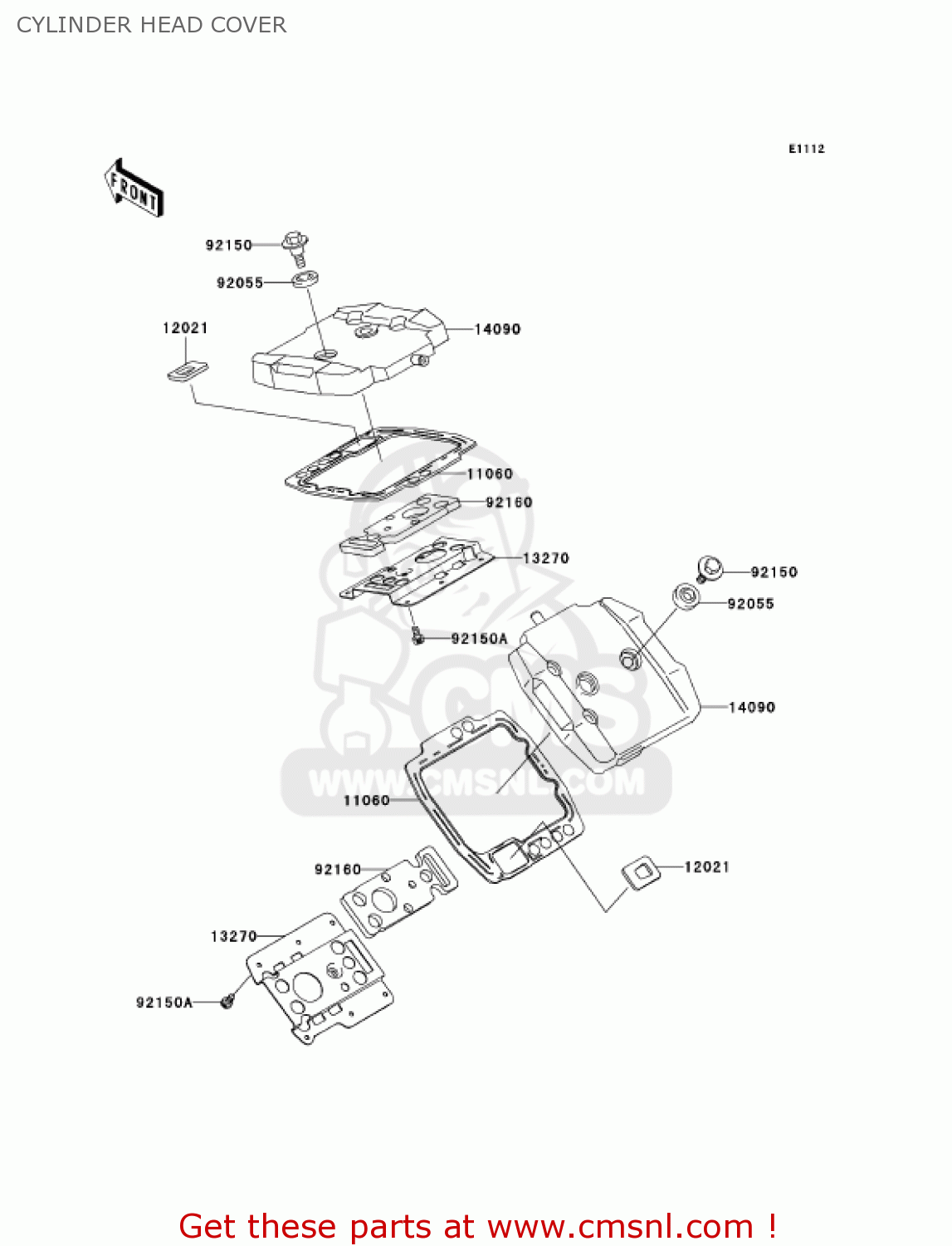 CYLINDER HEAD COVER VN800A11 VULCAN 800 2005 USA CALIFORNIA