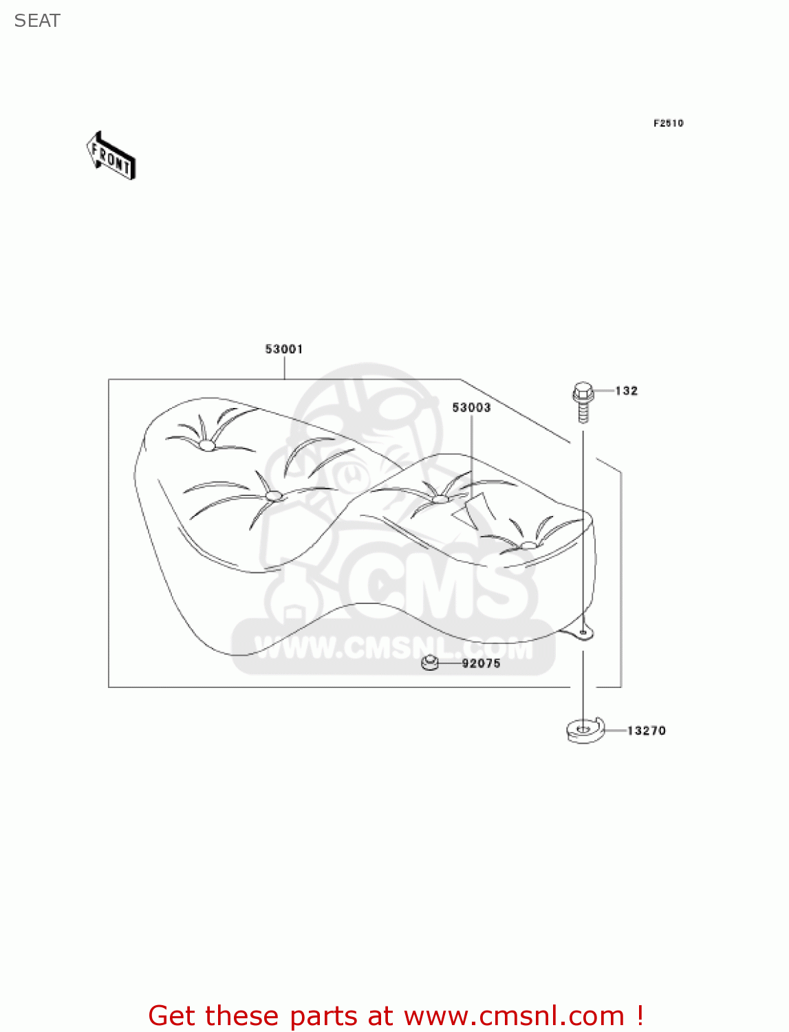 SEAT VN800A11 VULCAN 800 2005 USA CALIFORNIA