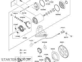 STARTER MOTOR - VN800A11 VULCAN 800 2005 USA CALIFORNIA