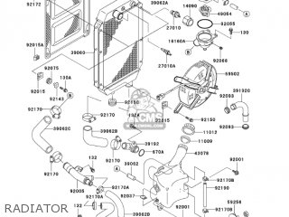 RADIATOR - VN800A11 VULCAN 800 2005 USA CALIFORNIA