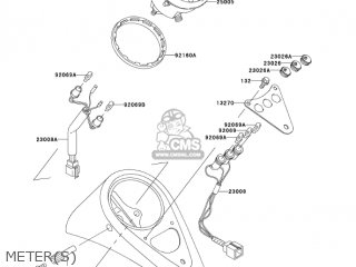METER(S) - VN800A11 VULCAN 800 2005 USA CALIFORNIA