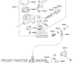 FRONT MASTER CYLINDER - VN800A11 VULCAN 800 2005 USA CALIFORNIA