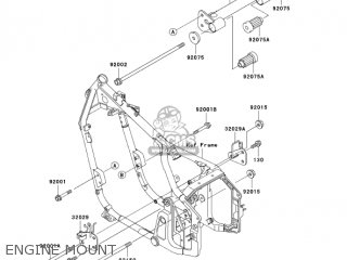 ENGINE MOUNT - VN800A11 VULCAN 800 2005 USA CALIFORNIA