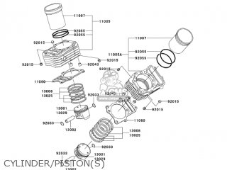 CYLINDER/PISTON(S) - VN800A11 VULCAN 800 2005 USA CALIFORNIA