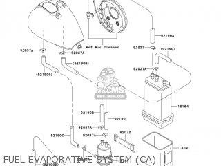 FUEL EVAPORATIVE SYSTEM (CA) - VN800A11 VULCAN 800 2005 USA CALIFORNIA