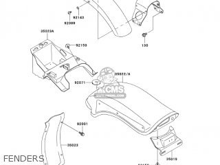 FENDERS - VN800A11 VULCAN 800 2005 USA CALIFORNIA