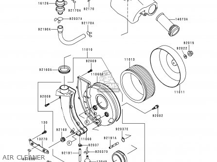 AIR CLEANER - VN800A2 1996 EUROPE UK FR AR FG GR IT NR SD SP ST