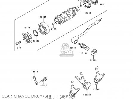 GEAR CHANGE DRUM/SHIFT FORK(S) - VN800A2 1996 EUROPE UK FR AR FG GR IT NR SD SP ST