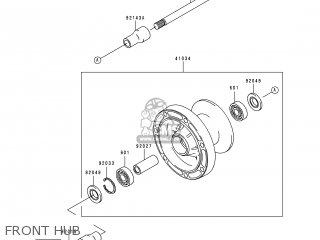 FRONT HUB - VN800A2 1996 EUROPE UK FR AR FG GR IT NR SD SP ST