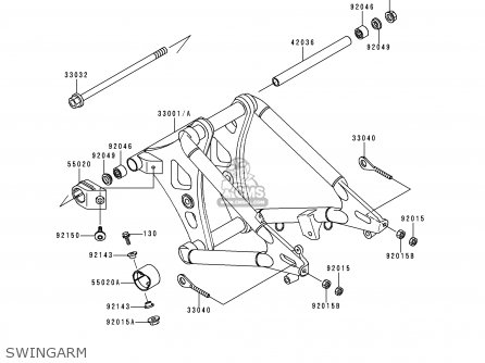 SWINGARM - VN800A2 VULCAN 800 1996 USA CALIFORNIA CANADA