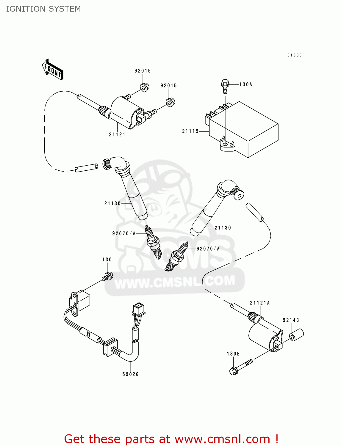 IGNITION SYSTEM VN800A3 VULCAN 800 1997 USA CALIFORNIA CANADA