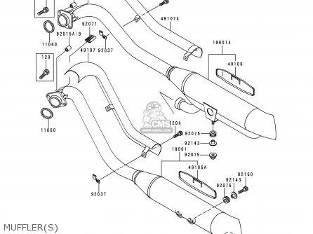 MUFFLER(S) - VN800A3A 1997 NETHERLANDS