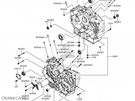CRANKCASE - VN800A3A 1997 NETHERLANDS