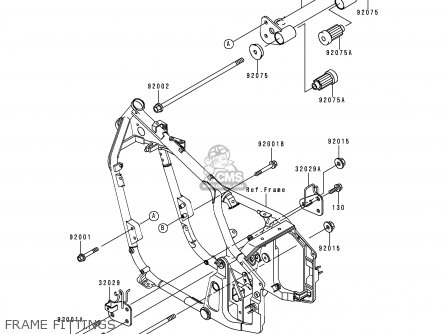 FRAME FITTINGS - VN800A3A 1997 NETHERLANDS