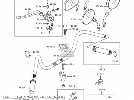HANDLEBAR(VN800-A3/A3A/A4) - VN800A3A 1997 NETHERLANDS
