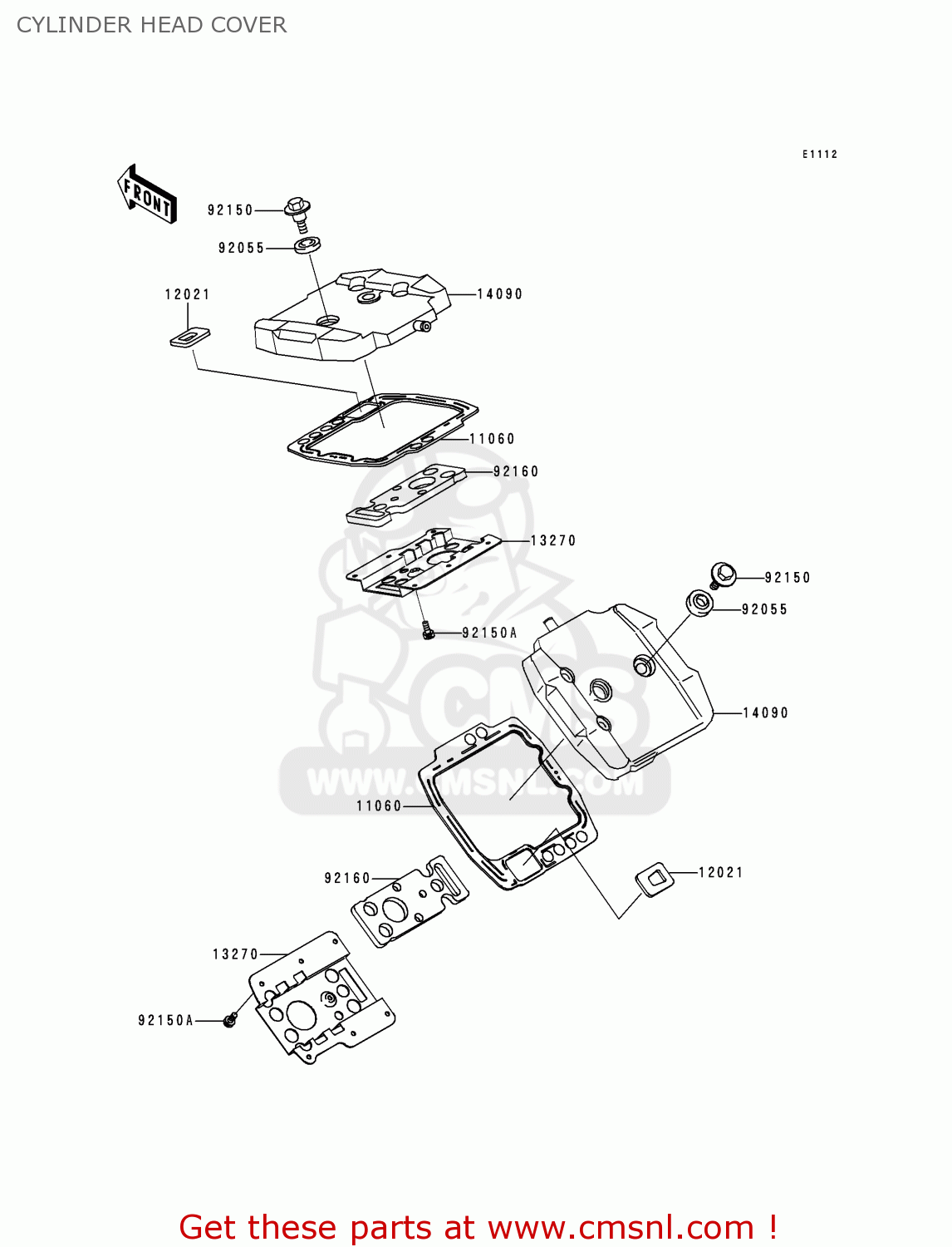 CYLINDER HEAD COVER VN800A4 1998 EUROPA UK FR NL AR FG GR IT NR SD ST