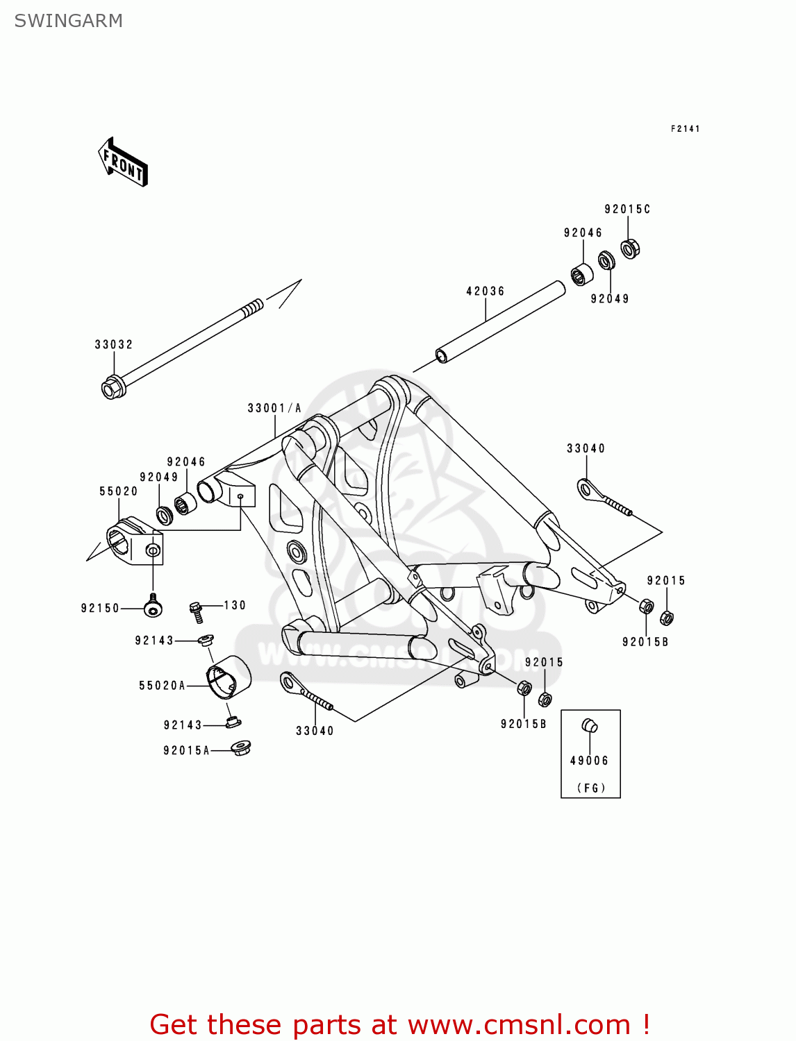 SWINGARM VN800A4 1998 EUROPA UK FR NL AR FG GR IT NR SD ST